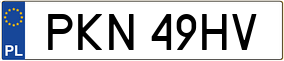 Truck License Plate